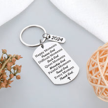 Load image into Gallery viewer, Baptism Gifts for Women Men Christian Bible Verse Religious Gift for Friends Faith Keychain 2024 Graduation Gift for Him Her High School Student Son Daughter Birthday First Communion Gift for Girl Boy