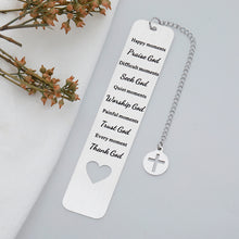 Load image into Gallery viewer, Bible Verse Bookmarks Religious Gifts for Women Men Inspirational Christian Scripture Gifts for Friend Baptism Faith First Communion Gifts Birthday Christmas Stocking Stuffer for Son Daughter Godchild