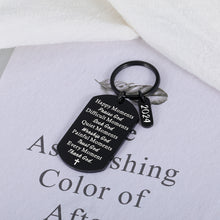 Load image into Gallery viewer, Baptism Gifts for Women Men Christian Bible Verse Religious Gift for Friends Faith Keychain 2024 Graduation Gift for Him Her High School Student Son Daughter Birthday First Communion Gift for Girl Boy