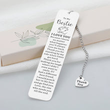 Load image into Gallery viewer, Bestie Gifts for Women Men True Friendship Gifts for Best Friend Sentimental Gifts Thank You Gifts for Friend Bookmarks for Book Lover Stocking Stuffers for Teen Boys Girls Birthday Christmas Gifts