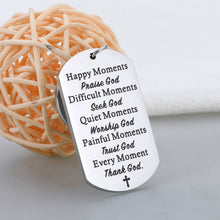 Load image into Gallery viewer, Baptism Gifts for Women Men Christian Bible Verse Religious Gift for Friends Faith Keychain 2024 Graduation Gift for Him Her High School Student Son Daughter Birthday First Communion Gift for Girl Boy