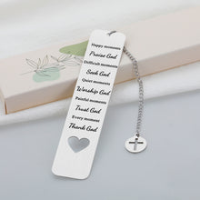 Load image into Gallery viewer, Bible Verse Bookmarks Religious Gifts for Women Men Inspirational Christian Scripture Gifts for Friend Baptism Faith First Communion Gifts Birthday Christmas Stocking Stuffer for Son Daughter Godchild