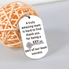 Load image into Gallery viewer, Appreciation Gifts for Employees Coworker, Boss Day Thank You Gifts Keychain for Women Men, Office Staff Colleague Friend Leaving Farewell Going Away Birthday Christmas Retirement Gift for Male Female
