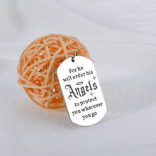 Load image into Gallery viewer, Bible Verse Keychain Christian Religious Gifts for Women Men Christmas Stocking Stuffers for Husband Wife Inspirational Birthday Baptism Gifts for Son Daughter Faith First Communion Gifts for Girl Boy