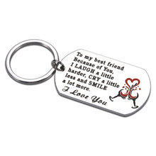 Load image into Gallery viewer, Best Friend Birthday Gifts for Women Mens Keychain Christmas Stocking Stuffers Friendship Gifts for Male Female Friends Bestie BFF Wedding Thank you Graduation Present for Him Her Coworkers Colleagues