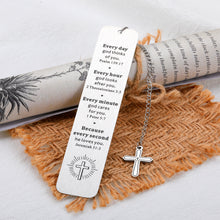 Load image into Gallery viewer, Bible Verse Bookmarks Inspirational Gifts for Women Men Christmas Christian Religious Scripture Gifts for Best Friend Baptism Faith Birthday Present for Son Daughter First Communion Gifts for Godchild