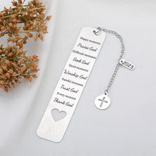 Load image into Gallery viewer, Bible Verse Bookmarks Inspirational Gifts for Women Men 2023 Christian Religious Scripture Gifts for Friend Baptism Faith Birthday Christmas Present for Son Daughter First Communion Gifts for Godchild