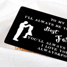 Load image into Gallery viewer, Best Dad Ever Wallet Card Christmas Birthday Gifts for Dad from Daughter Teen Girls to Daddy Papa Valentines Fathers Day Stocking Stuffers Gifts for Husband Step Dad Bonus Dad Father Daughter Gifts
