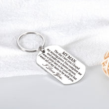 Load image into Gallery viewer, Anniversary Gift Keychain for Boyfriend Husband Valentine Birthday Christmas Gift for Men Hubby from Girlfriend Wife Engagement Wedding Present for Fiance Bridegroom Stocking Stuffer for Him