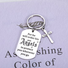 Load image into Gallery viewer, Bible Verse Keychain Christian Religious Gifts for Women Men Christmas Stocking Stuffers for Husband Wife Inspirational Birthday Baptism Gifts for Son Daughter Faith First Communion Gifts for Girl Boy