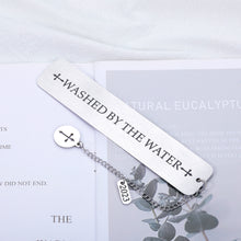 Load image into Gallery viewer, Baptism Gift for Boy Girl Christmas Birthday First Communion for Goddaughter Godson Christening Gift for Baby Girl Catholic Gift for Women Men Christian Religious Church Bulk Gift Book Lover Bookmark