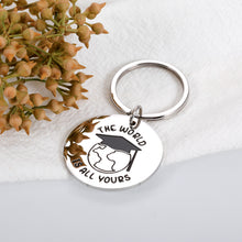 Load image into Gallery viewer, 2022 College Graduation Gifts for Her Him, Class of 2022 High School Graduation Gifts for Son Daughter Friend, Law Nursing School Graduation Gift for Graduate, PhD Master Degree Graduation Keychain