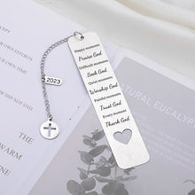 Load image into Gallery viewer, Bible Verse Bookmarks Inspirational Gifts for Women Men 2023 Christian Religious Scripture Gifts for Friend Baptism Faith Birthday Christmas Present for Son Daughter First Communion Gifts for Godchild