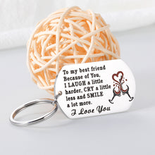 Load image into Gallery viewer, Best Friend Birthday Gifts for Women Mens Keychain Christmas Stocking Stuffers Friendship Gifts for Male Female Friends Bestie BFF Wedding Thank you Graduation Present for Him Her Coworkers Colleagues