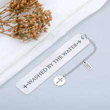 Load image into Gallery viewer, Baptism Gift for Boy Girl Christmas Birthday First Communion for Goddaughter Godson Christening Gift for Baby Girl Catholic Gift for Women Men Christian Religious Church Bulk Gift Book Lover Bookmark