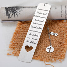 Load image into Gallery viewer, Bible Verse Bookmarks Inspirational Gifts for Women Men 2023 Christian Religious Scripture Gifts for Friend Baptism Faith Birthday Christmas Present for Son Daughter First Communion Gifts for Godchild