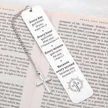 Load image into Gallery viewer, Bible Verse Bookmarks Inspirational Gifts for Women Men Christmas Christian Religious Scripture Gifts for Best Friend Baptism Faith Birthday Present for Son Daughter First Communion Gifts for Godchild