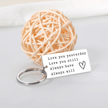 Load image into Gallery viewer, Birthday Gifts Keychain for Boyfriend Husband Christmas Romantic Couple Gifts for Him Her Girlfriend Husband Stocking Stuffers Gifts for Boyfriend from Girlfriend Wife Groom Gifts Keyring