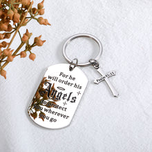 Load image into Gallery viewer, Bible Verse Keychain Christian Religious Gifts for Women Men Christmas Stocking Stuffers for Husband Wife Inspirational Birthday Baptism Gifts for Son Daughter Faith First Communion Gifts for Girl Boy
