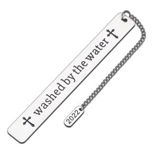 Load image into Gallery viewer, Washed By The Water Bookmark, 2022 Baptism Gifts for Teen Girls Baby Boys Christian, Adult Baptism Gift for Women Men Book Lovers, First Communion Religious Gift for Goddaughter Godson from Godparents