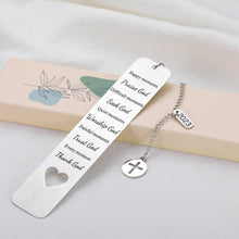 Load image into Gallery viewer, Bible Verse Bookmarks Inspirational Gifts for Women Men 2023 Christian Religious Scripture Gifts for Friend Baptism Faith Birthday Christmas Present for Son Daughter First Communion Gifts for Godchild
