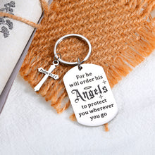 Load image into Gallery viewer, Bible Verse Keychain Christian Religious Gifts for Women Men Christmas Stocking Stuffers for Husband Wife Inspirational Birthday Baptism Gifts for Son Daughter Faith First Communion Gifts for Girl Boy