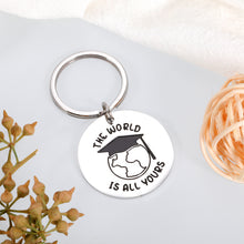 Load image into Gallery viewer, 2022 College Graduation Gifts for Her Him, Class of 2022 High School Graduation Gifts for Son Daughter Friend, Law Nursing School Graduation Gift for Graduate, PhD Master Degree Graduation Keychain
