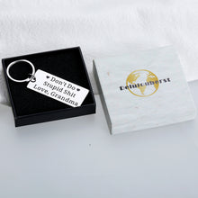 Load image into Gallery viewer, Funny Birthday Christmas Gifts for Grandson Granddaughter from Grandma Don&#39;t Do Stupid Keychain To Grandchildren Stocking Stuffers for Teen Boys Girls Gag Humor Gifts from Grandma To Teens GrandKid
