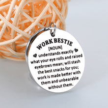 Load image into Gallery viewer, Delujouberst Work Bestie Gifts for Women Best Friend Boss Day Gifts for Men Coworker Leaving Going Away Farewell Retirement Gifts Thank You Gifts for Boss Lady Birthday Christmas Stocking Stuffer
