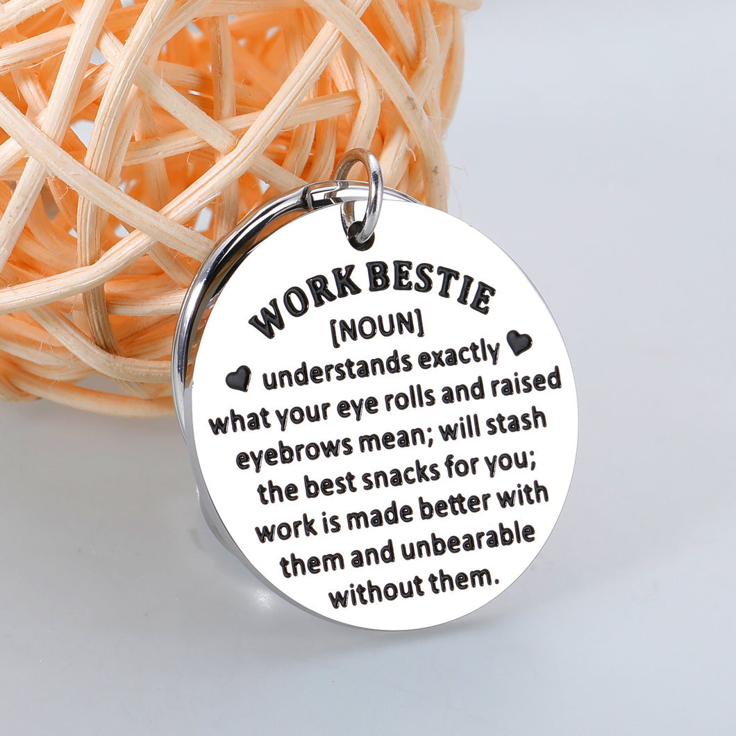 Delujouberst Work Bestie Gifts for Women Best Friend Boss Day Gifts for Men Coworker Leaving Going Away Farewell Retirement Gifts Thank You Gifts for Boss Lady Birthday Christmas Stocking Stuffer