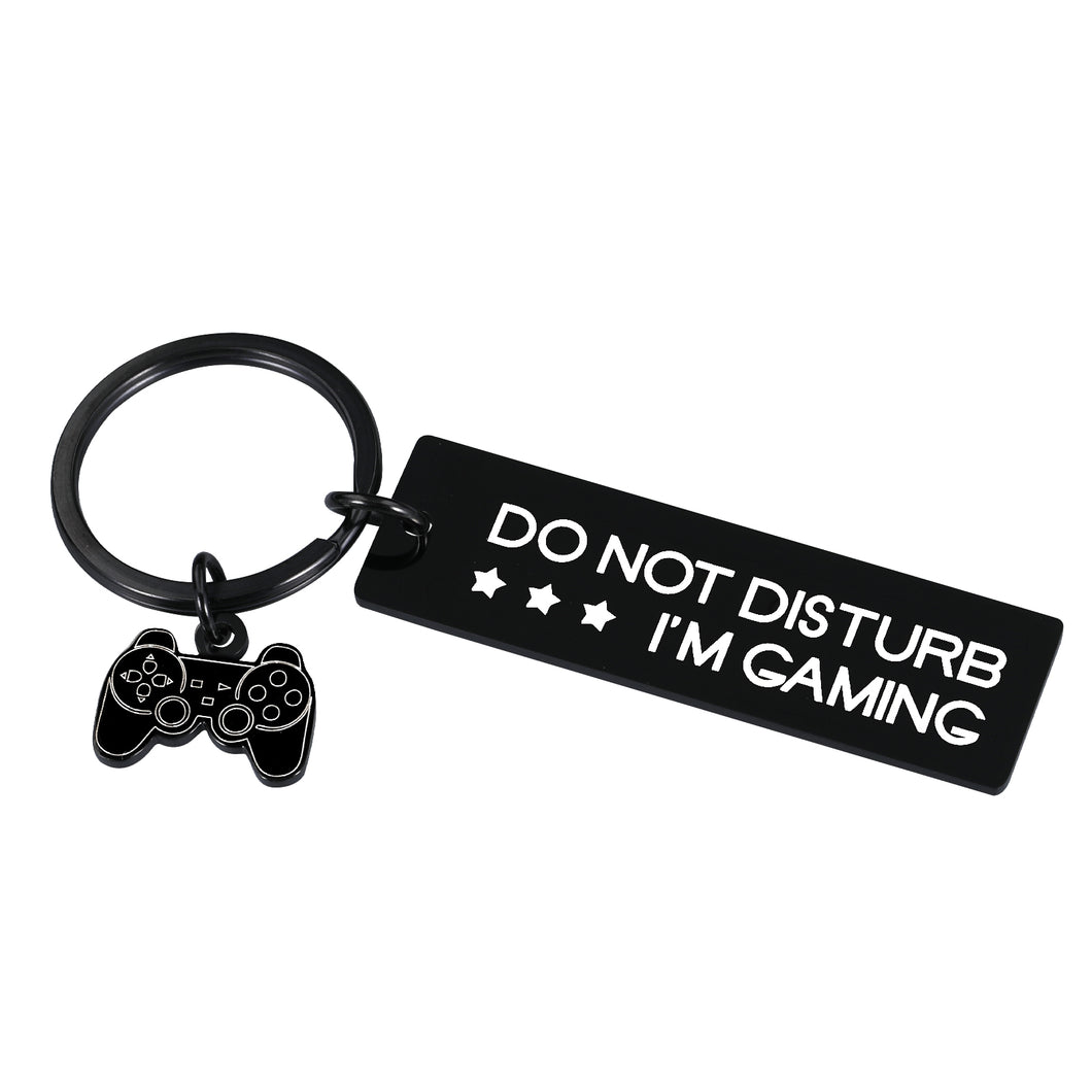 Gaming Gifts for Teen Boys Gamer Gifts for Men Stocking Stuffers Best Boyfriend Gifts from Girlfriend Funny Novelty Enthusiast Gifts Do Not Disturb I'm Gaming Keychain for Son Brother Husband Birthday