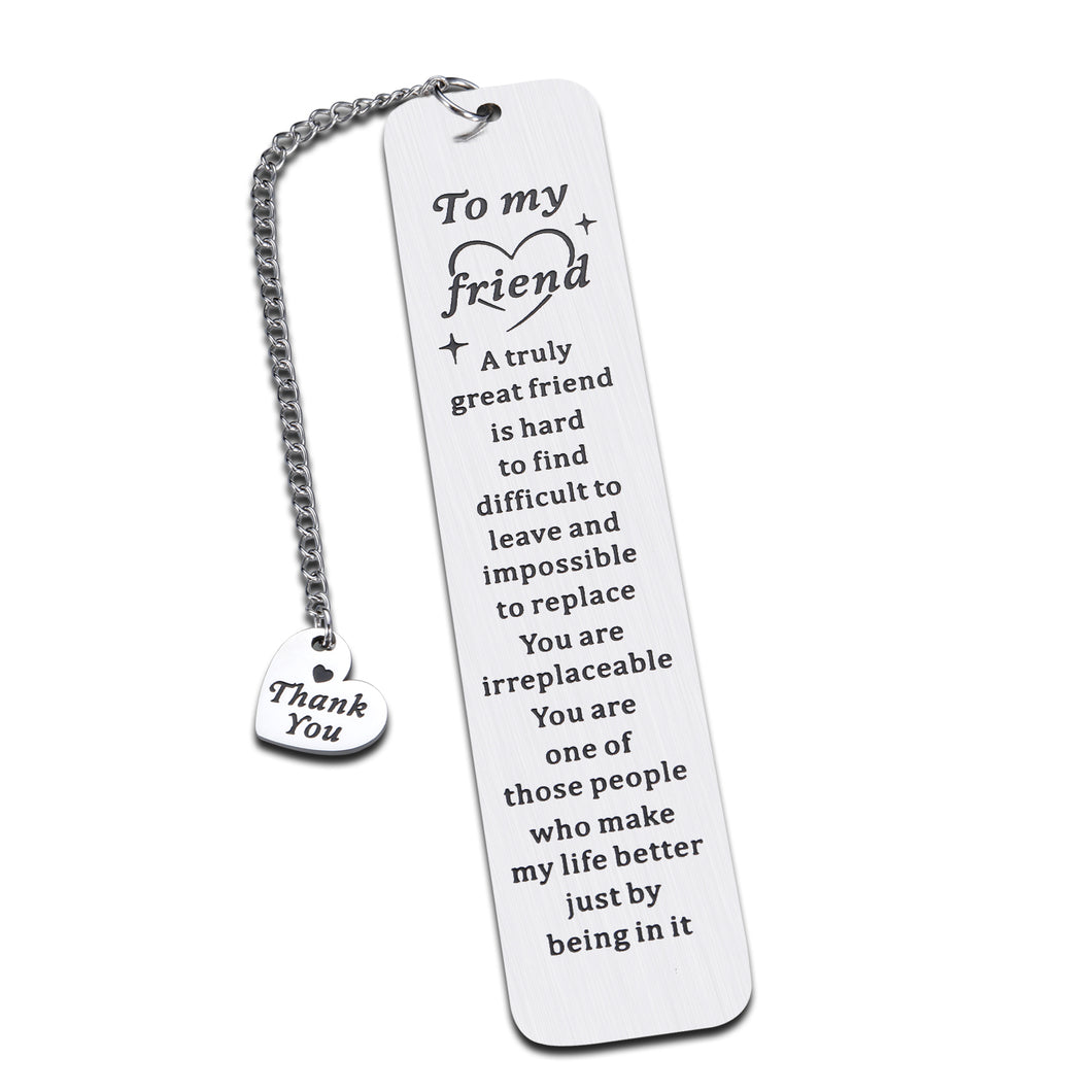 True Friend Gifts for Women Men Best Friendship Sentimental Gifts for Friends Bestie Thank You Gifts for Her Him Funny Friend Bookmarks for Book Lover Teens Boys Girls Birthday Christmas Presents Bulk