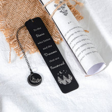 Load image into Gallery viewer, Inspirational Bookmark Gift for Women Men Acotar Merchandise Bookish Gifts Book Mark for Book Lovers Fans Readers Gratitude Bookmark Birthday Christmas Gift for Female Male Friends 1 PCS Double-Sided
