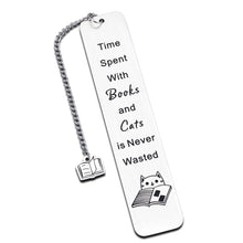 Load image into Gallery viewer, Cat Bookmark for Book Lover Gifts for Women Cute Stocking Stuffers for Teen Girls Cat Lover Cute Christmas Gifts for Teens Book Club Kids Reading Gifts for Son Daughter Birthday Graduation Valentines
