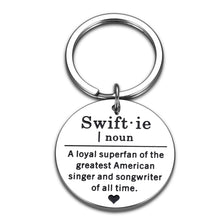 Load image into Gallery viewer, Taylor Fan Keychain for Women Music Lover Swiftie Fans Stuffers the Eras Pop Music Lover Gifts for Woman Friends 1989 Music Lovers Gifts for Men Swiftie Fans Son Daughter Christmas Birthday Gifts
