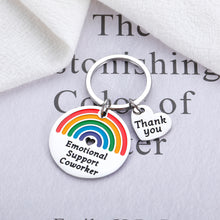 Load image into Gallery viewer, Funny Coworker Gift for Women Thank You Rainbow Gift for Men Emotional Support Keychains for Colleague Boss Appreciation Gift Coworker Leaving Going Away Gift Birthday Christmas Stocking Stuffer
