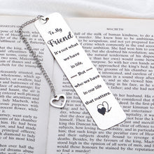 Load image into Gallery viewer, Friendship Gifts for Women Men Best Friend BFF Bestie Gifts for Girls Boys Graduation Gifts for Her Him Birthday Christmas Funny Friend Bookmarks for Teens True Friends Sister Bookmark for Book Lover
