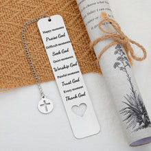 Load image into Gallery viewer, Bible Verse Bookmarks Religious Gifts for Women Men Inspirational Christian Scripture Gifts for Friend Baptism Faith First Communion Gifts Birthday Christmas Stocking Stuffer for Son Daughter Godchild
