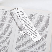 Load image into Gallery viewer, True Friend Gifts for Women Men Best Friendship Sentimental Gifts for Friends Bestie Thank You Gifts for Her Him Funny Friend Bookmarks for Book Lover Teens Boys Girls Birthday Christmas Presents Bulk
