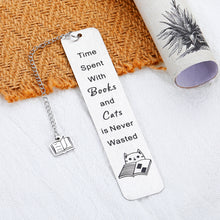 Load image into Gallery viewer, Cat Bookmark for Book Lover Gifts for Women Cute Stocking Stuffers for Teen Girls Cat Lover Cute Christmas Gifts for Teens Book Club Kids Reading Gifts for Son Daughter Birthday Graduation Valentines
