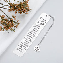 Load image into Gallery viewer, True Friend Gifts for Women Men Best Friendship Sentimental Gifts for Friends Bestie Thank You Gifts for Her Him Funny Friend Bookmarks for Book Lover Teens Boys Girls Birthday Christmas Presents Bulk
