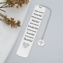 Load image into Gallery viewer, Bible Verse Bookmarks Religious Gifts for Women Men Inspirational Christian Scripture Gifts for Friend Baptism Faith First Communion Gifts Birthday Christmas Stocking Stuffer for Son Daughter Godchild
