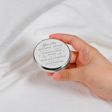 Load image into Gallery viewer, Christmas Stocking Stuffers for Women Men Religious Christian Bible Verse Compact Makeup Mirror for Women Faith Baptism Graduation Xmas Gift for Her Teen Girls Daughter Friends Coworker Boss Lady
