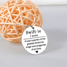 Load image into Gallery viewer, Taylor Fan Keychain for Women Music Lover Swiftie Fans Stuffers the Eras Pop Music Lover Gifts for Woman Friends 1989 Music Lovers Gifts for Men Swiftie Fans Son Daughter Christmas Birthday Gifts
