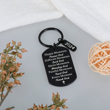 Load image into Gallery viewer, Baptism Gifts for Women Men Christian Bible Verse Religious Gift for Friends Faith Keychain 2024 Graduation Gift for Him Her High School Student Son Daughter Birthday First Communion Gift for Girl Boy
