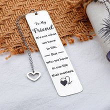 Load image into Gallery viewer, Friendship Gifts for Women Men Best Friend BFF Bestie Gifts for Girls Boys Graduation Gifts for Her Him Birthday Christmas Funny Friend Bookmarks for Teens True Friends Sister Bookmark for Book Lover
