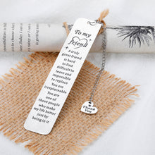Load image into Gallery viewer, True Friend Gifts for Women Men Best Friendship Sentimental Gifts for Friends Bestie Thank You Gifts for Her Him Funny Friend Bookmarks for Book Lover Teens Boys Girls Birthday Christmas Presents Bulk
