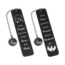 Load image into Gallery viewer, Inspirational Bookmark Gift for Women Men Acotar Merchandise Bookish Gifts Book Mark for Book Lovers Fans Readers Gratitude Bookmark Birthday Christmas Gift for Female Male Friends 1 PCS Double-Sided
