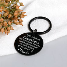 Load image into Gallery viewer, Coworker Employee Appreciation Gifts for Women Work Bestie Friends Colleague Coworker Leaving Birthday Thank You Gifts for Boss Lady Leader Manager Retirement Going Away Goodbye Gift Keychain
