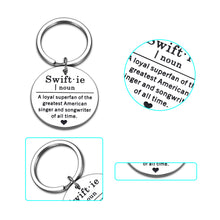 Load image into Gallery viewer, Taylor Fan Keychain for Women Music Lover Swiftie Fans Stuffers the Eras Pop Music Lover Gifts for Woman Friends 1989 Music Lovers Gifts for Men Swiftie Fans Son Daughter Christmas Birthday Gifts
